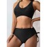 Жіночий купальник FS Women's Bikini Set L Чорний (9890)