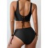 Жіночий купальник FS Women's Bikini Set L Чорний (9890)