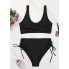 Жіночий купальник FS Women's Bikini Set L Чорний (9890)