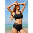 Жіночий купальник FS Vancavoo Women Bikini Set L Чорний (9912)