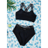 Жіночий купальник FS Vancavoo Women Bikini Set L Чорний (9912)
