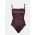  Жіночий суцільний купальник Cupshe Lurex Shirred Braided Tummy Control М Коричневий (9052)