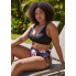  Жіночий купальник FS Tankini Yonique Women's Plus Size XL Floral Print Чорний (8191)