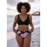  Жіночий купальник FS Tankini Yonique Women's Plus Size XL Floral Print Чорний (8191)