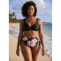  Жіночий купальник FS Tankini Yonique Women's Plus Size XL Floral Print Чорний (8191)