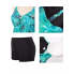  Жіночий купальник-сукня Hanna Nikole Tankini Plus Size 56 з коригуючим ефектом Блакитний (9665)