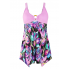  Жіночий купальник-сукня FS Tankini Plus Size 4XL Floral Print Ліловий (8181)