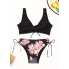 Жіночий купальник FS Tankini Yonique Women's Plus Size XL Floral Print Чорний (8191)