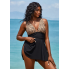 Суцільний купальник FS Leopard Tummy Control Bathing Suits XL Чорний (8219)