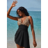 Суцільний купальник FS Leopard Tummy Control Bathing Suits XL Чорний (8219)