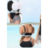 Жіночий купальник Hanna Nikole Tankini Plus Size 60 з коригуючим ефектом Чорний (8221)
