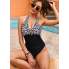  Жіночий суцільний купальник FS Swimming Costume Women XXL Чорний (8262)
