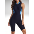  Жіночий суцільний купальник FS Swimming Costume Women XXL Комбінезон для плавання Синій (8269)
