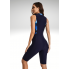  Жіночий суцільний купальник FS Swimming Costume Women XXL Комбінезон для плавання Синій (8269)