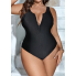 Суцільний купальник FS SHEIN Swim Curve XL Чорний (8287)