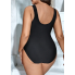 Суцільний купальник FS SHEIN Swim Curve XL Чорний (8287)