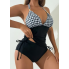  Закритий роздільний купальник FS Tankini XL Топ+плавки Чорний (8325)