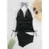  Закритий роздільний купальник FS Tankini XL Топ+плавки Чорний (8325)