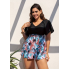  Жіночий купальник - сукня FS Tankini Plus Size XXL Чорний (8348)