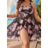  Жіночий купальник - сукня FS Tankini Plus Size 3XL Чорний (8349)
