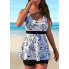  Жіночий купальник FS Tankini Yonique Women's Plus Size L Floral Print Білий (8350)