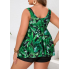  Жіночий купальник - сукня FS Tankini Plus Size 4XL Зелений (8351)