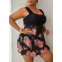  Жіночий купальник - сукня FS Tankini Plus Size XXL Чорний (8354)
