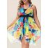  Жіночий купальник-сукня Hanna Nikole Tankini Plus Size 54 Комбінований (8362)