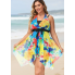  Жіночий купальник-сукня Hanna Nikole Tankini Plus Size 54 Комбінований (8362)