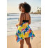  Жіночий купальник-сукня Hanna Nikole Tankini Plus Size 54 Комбінований (8362)