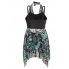  Жіночий купальник-сукня Hanna Nikole Tankini Plus Size 56 Чорний (8364)