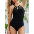  Жіночий суцільний купальник Cupshe Bikini Set Felnart L Чорний (8374)