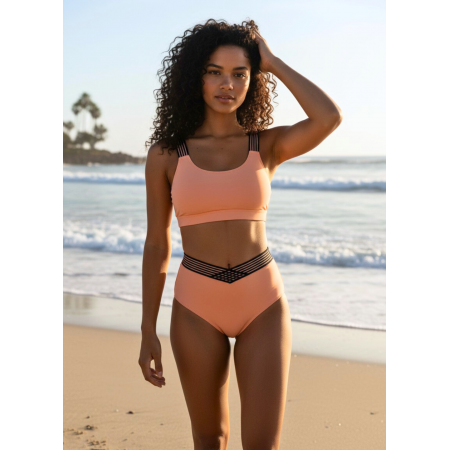  Жіночий купальник FS Vancavoo Women Bikini Set L Персиковий (8376)