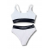  Жіночий купальник FS Trim Women Bikini Set S Білий (8377)