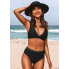  Жіночий купальник Cupshe Seaside Holiday Ladder М Чорний (8379)