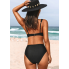  Жіночий купальник Cupshe Seaside Holiday Ladder М Чорний (8379)