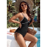  Жіночий суцільний купальник Cupshe Bikini L Чорний (8423)