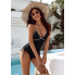  Жіночий суцільний купальник Cupshe Bikini L Чорний (8423)