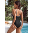  Жіночий суцільний купальник Cupshe Bikini L Чорний (8423)