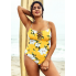  Жіночий суцільний купальник Cupshe Bikini XL Жовтий (8415)