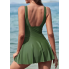  Жіночий суцільний купальник FS SHEKINI Women's Swimsuit  S Оливковий (8406)
