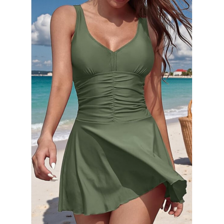 Женский слитный купальник FS SHEKINI Women's Swimsuit S Оливковый (8406) Женский слитный купальник FS SHEKINI Women's Swimsuit S Оливковый (8406)
