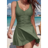 Жіночий суцільний купальник FS SHEKINI Women's Swimsuit  S Оливковий (8406)