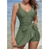  Жіночий суцільний купальник FS SHEKINI Women's Swimsuit  S Оливковий (8406)