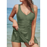  Жіночий суцільний купальник FS SHEKINI Women's Swimsuit  S Оливковий (8406)