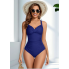  Жіночий суцільний купальник Cupshe Bikini Set М Синій (9858)