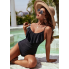 Купальник суцільний FS Jelly Tummy Control Swimsuiti XXL Чорний (10044)