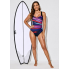 Купальник суцільний FS Dokotoo Tummy Control Swimsuiti М Чорний (9607)