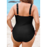 Купальник суцільний FS Dokotoo Tummy Control Swimsuiti М Чорний (9607)