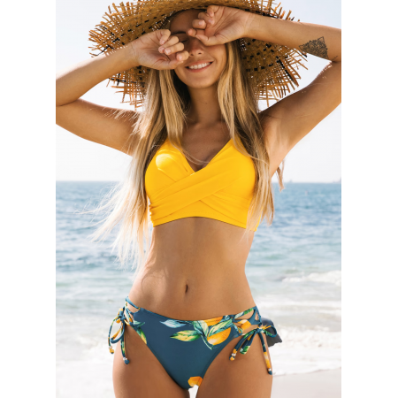 Женский купальник FS Floral Print L Желтый (9536) Женский купальник FS Floral Print L Желтый (9536)